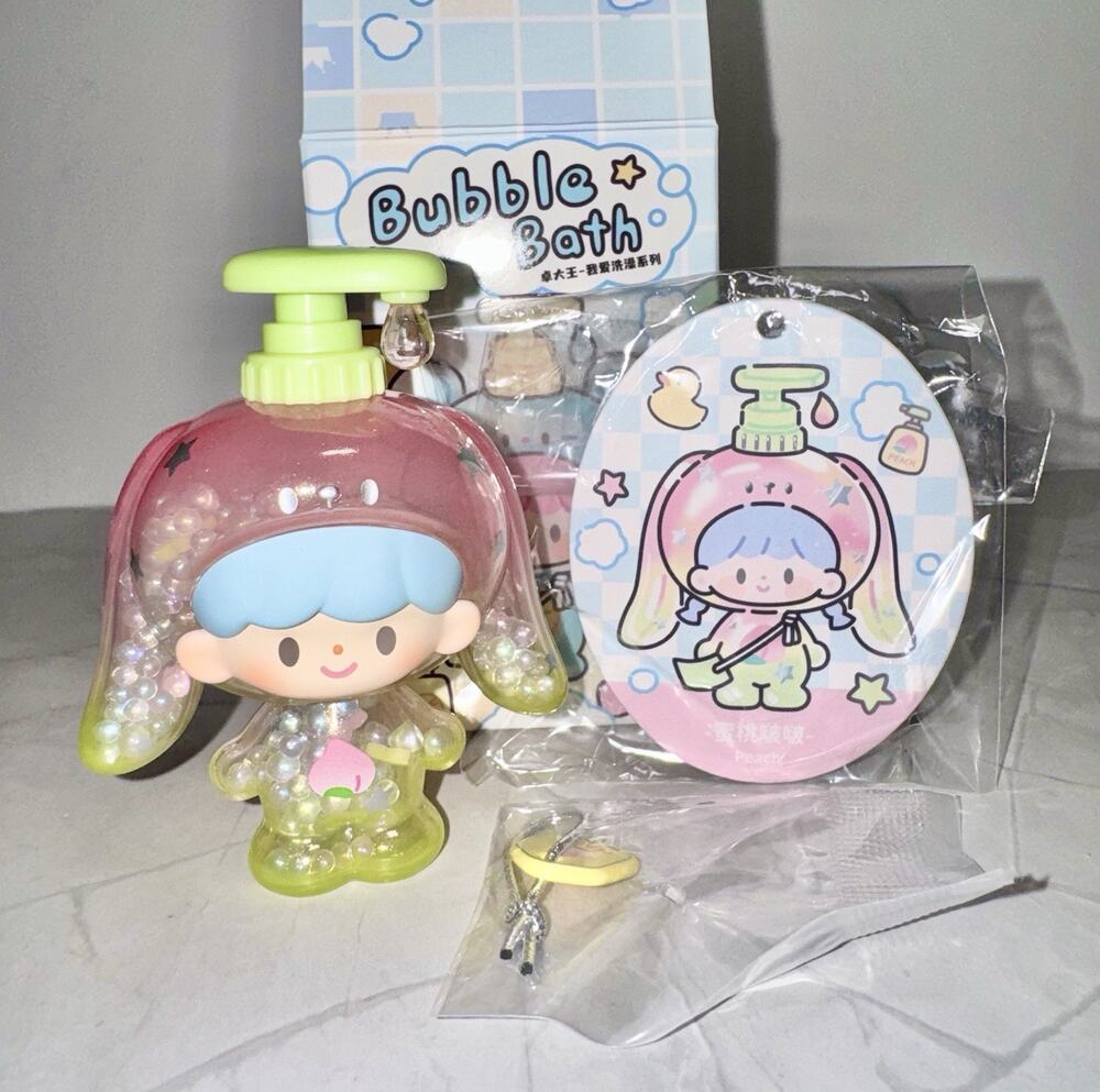 zZoton Bubble Bath Series Mini Figure Blind Box Confirmed Peach Shaker